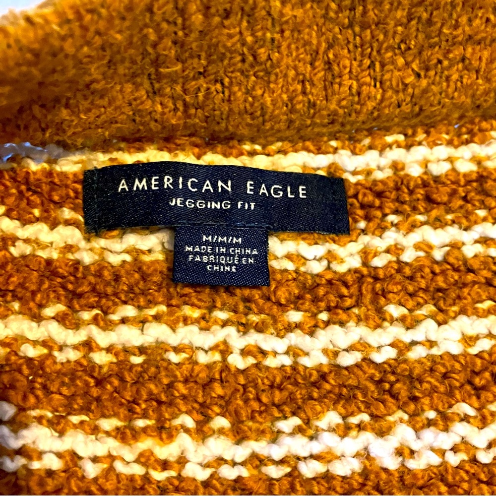 American Eagle Henley Stripped Pullover Sweater - image 5